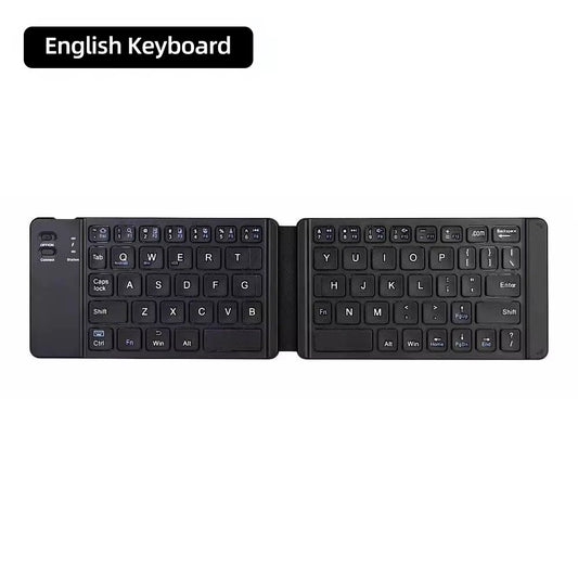 Mini Keyboard Wireless Folding Keyboard Bluetooth Foldable Keyboard with Touchpad for Windows Android Ipad Phone Rechargeable